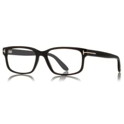 Tom Ford Eyewear Sunglasses & Eyewear-Tom Ford - Square Acetate Optical Frame - Black Silver - FT5313 - Optical Glasses - - Avvenice