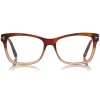Tom Ford Eyewear Sunglasses & Eyewear-Tom Ford - Square Optical Glasses - Squared Acetate Optical Glasses - Dark Havana - FT5424 - Optical Glasses - - Avvenice