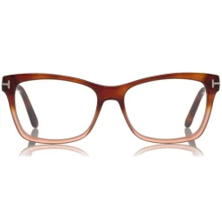 Tom Ford Eyewear Sunglasses & Eyewear-Tom Ford - Square Optical Glasses - Squared Acetate Optical Glasses - Dark Havana - FT5424 - Optical Glasses - - Avvenice