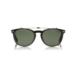 Tom Ford Eyewear Sunglasses & Eyewear-Tom Ford - Tom N.14 Sunglasses - Real Horn Squared Sunglasses - Blue - FT5498-P - Sunglasses - - Avvenice