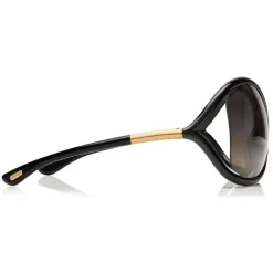 Tom Ford Eyewear Sunglasses & Eyewear-Tom Ford - Whitney Polarized Sunglasses - Round Metal Sunglasses - Black - FT0009P - Sunglasses - - Avvenice