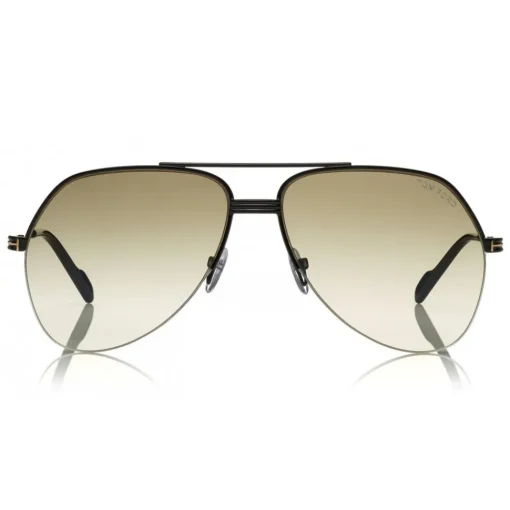 Tom Ford Eyewear Sunglasses & Eyewear-Tom Ford - Wilder Sunglasses - Pilot Acetate Sunglasses - FT0644 - Black Grey - - Avvenice