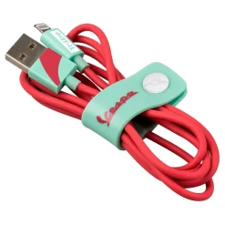 Tribe Accessories-- Acquamarina - Vespa - Lightning USB Cable - Data Transmission and Charging for Apple, iPhone - MFi Certified - 120 cm - Avvenice