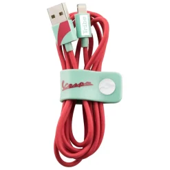 Tribe Accessories-- Acquamarina - Vespa - Lightning USB Cable - Data Transmission and Charging for Apple, iPhone - MFi Certified - 120 cm - Avvenice
