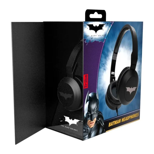 Tribe Audio-- Batman - DC Comics - Headphones with Foldable Microphone - 3.5 mm Jack - Smartphone, PC, PS4, Xbox - Avvenice