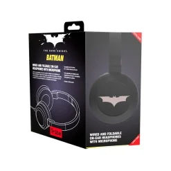 Tribe Audio-- Batman - DC Comics - Headphones with Foldable Microphone - 3.5 mm Jack - Smartphone, PC, PS4, Xbox - Avvenice