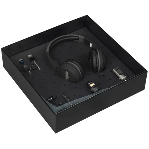 Tribe Accessories|Audio-- Batman - DC Comics - Gift Box - 16 GB USB Stick - Car Charger - Earphones - On-Ear Headphones - Micro USB Cable - Avvenice