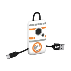 Tribe Accessories-- BB-8 - Star Wars - Micro USB Cable - Keychain - Data and Charging for Android, Samsung, HTC, Nokia, Sony - 22 cm - Avvenice