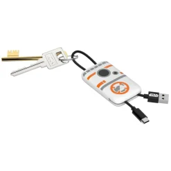 Tribe Accessories-- BB-8 - Star Wars - Micro USB Cable - Keychain - Data and Charging for Android, Samsung, HTC, Nokia, Sony - 22 cm - Avvenice