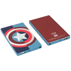 Tribe Accessories-- Captain America - Marvel - USB Portable Charger - Power Bank - 4000 mAh - iPhone, iPad, Tablet, Smartphone - Avvenice