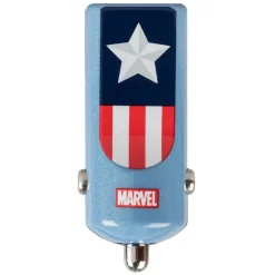 Tribe Accessories-- Captain America - Marvel - Car Charger - Fast Car Charge - USB Charger - iPhone, iPad, Tablet, Samsung, Smartphone - Avvenice
