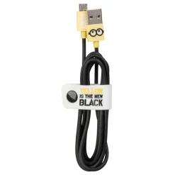Tribe Accessories-- Jail Time - Minions - Micro USB Cable - Data Transmission and Charging for Android, Samsung, HTC, Nokia, Sony - 120 cm - Avvenice
