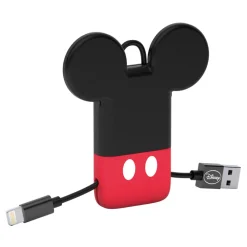 Tribe Accessories-- Mickey Mouse - Disney - Lightning USB Cable - Keychain - Data and Charging for Apple, iPhone - MFi Certified - 22 cm - Avvenice