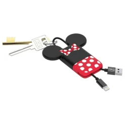 Tribe Accessories-- Mickey Mouse - Disney - Lightning USB Cable - Keychain - Data and Charging for Apple, iPhone - MFi Certified - 22 cm - Avvenice
