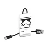 Tribe Accessories-- Storm Trooper - Star Wars - Micro USB Cable - Keychain - Data and Charging - Android, Samsung, HTC, Nokia, Sony - 22 cm - Avvenice