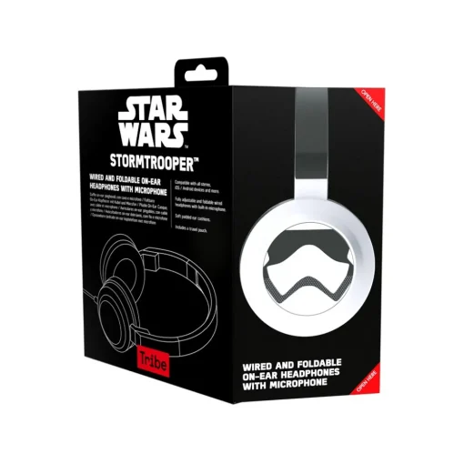 Tribe Audio-- Stormtrooper - Star Wars - Episodio VII - Headphones with Foldable Microphone - 3.5 mm Jack - Smartphone, PC, PS4, Xbox - Avvenice