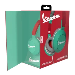 Tribe Audio-- Vespa Aquamarine - Vespa Special - Headphones with Foldable Microphone - 3.5 mm Jack - Smartphone, PC, PS4 and Xbox - Avvenice