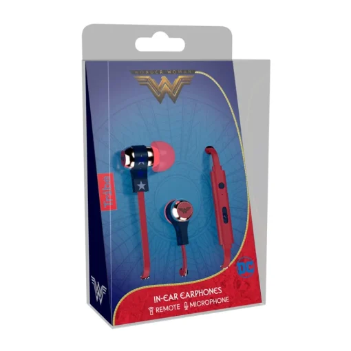 Tribe Audio-- Wonder Woman - DC Comics - Earphones with Microphone and Multifunctional Command - Smartphone - Avvenice