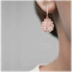 Tsars Collection Earrings-- Alexandra Guilloche Motif Earrings - Handmade in Swiss - Luxury Exclusive Collection - Avvenice