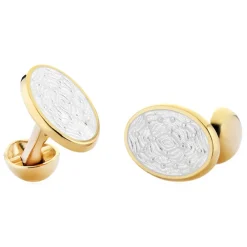 Tsars Collection Accessories|Ties & Bow Ties-- Cufflinks in Silver 02 White - Handmade in Swiss - Luxury Exclusive Collection - Avvenice