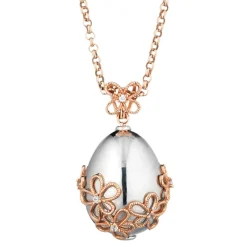 Tsars Collection Necklaces-- Elizaveta 05 Necklace in Gold and Diamonds - Handmade in Swiss - Luxury Exclusive Collection - Avvenice