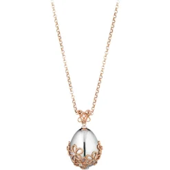 Tsars Collection Necklaces-- Elizaveta 05 Necklace in Gold and Diamonds - Handmade in Swiss - Luxury Exclusive Collection - Avvenice