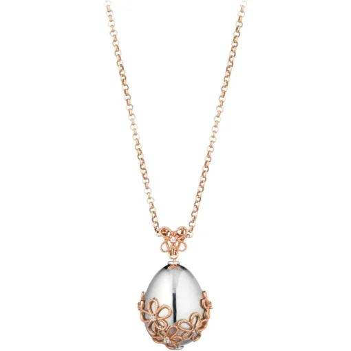 Tsars Collection Necklaces-- Elizaveta 05 Necklace in Gold and Diamonds - Handmade in Swiss - Luxury Exclusive Collection - Avvenice