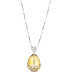 Tsars Collection Necklaces-- Gold Necklace with Golden Hearts - Handmade in Swiss - Luxury Exclusive Collection - Avvenice