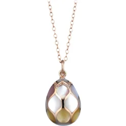 Tsars Collection Necklaces-- Necklace in Gold Mother of Pearl 427 - Handmade in Swiss - Luxury Exclusive Collection - Avvenice