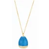 Tsars Collection Necklaces-- Necklace with Light Blue Pendant with Key - Handmade in Swiss - Luxury Exclusive Collection - Avvenice