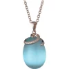 Tsars Collection Necklaces-- Olga Blue Spiral Necklace - Handmade in Swiss - Luxury Exclusive Collection - Avvenice