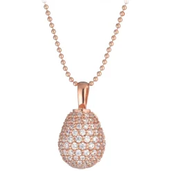 Tsars Collection Necklaces-- Pink 9nine Silver Necklace - Handmade in Swiss - Luxury Exclusive Collection - Avvenice