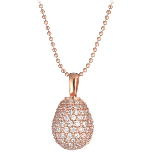 Tsars Collection Necklaces-- Pink 9nine Silver Necklace - Handmade in Swiss - Luxury Exclusive Collection - Avvenice