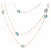 Tsars Collection Necklaces-- Tamara Romantic Garden Necklace 120 cm - Handmade in Swiss - Luxury Exclusive Collection - Avvenice