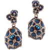 Tsars Collection Earrings-- Tamara Blue Silver Earrings - Handmade in Swiss - Luxury Exclusive Collection - Avvenice