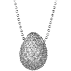 Tsars Collection Necklaces-- White 9nine Silver Necklace - Handmade in Swiss - Luxury Exclusive Collection - Avvenice