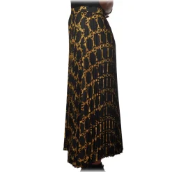 Twinset Skirts-- Skirt in Chain Pattern - Black/Gold - Skirt - Made in Italy - Luxury Exclusive Collection - Avvenice