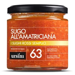 Ursini Preserved Foods-- Amatriciana Sauce - 63 - Simple Red - Sauces - Organic Italian Extra Virgin Olive Oil - Avvenice