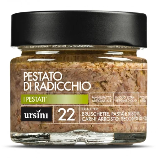 Ursini Preserved Foods-- Chicory Pestato - 22 - Pestati® - Organic Italian Extra Virgin Olive Oil - Avvenice