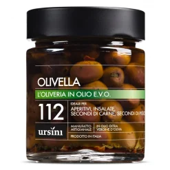 Ursini Preserved Foods-- Olivella - 112 - In Extra Virgin Oil - Olives - Organic Italian Extra Virgin Olive Oil - Avvenice