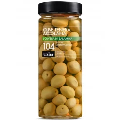 Ursini Preserved Foods--  Tenera Ascolana Olives - 104 - In Brine - Olives - Italian Olives - Avvenice