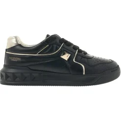 Valentino Shoes-- Black Calf Sneakers - Exclusive Luxury Collection - Avvenice
