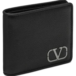 Valentino Wallets-- Black Leather Wallet - Exclusive Luxury Collection - Avvenice