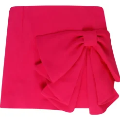 Valentino Skirts-- Fuchsia Viscose Blend Skirts with Bow - Exclusive Luxury Collection - Avvenice