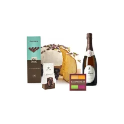 Ventuno Sweets|Wines-- Christmas in the South con Spumante Rosé Brut D’Araprì Wine Food Box - Italian Excellences - Multisensorial Gift Box - Avvenice