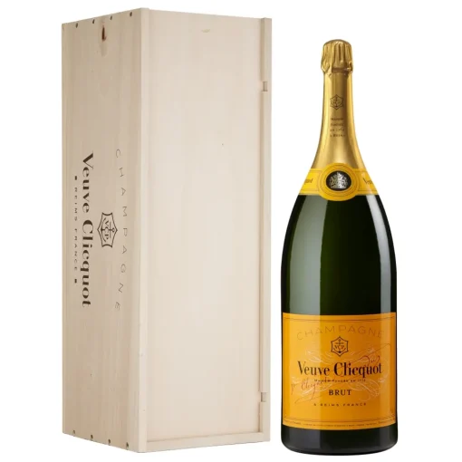 Veuve Clicquot Champagne Wines-- Yellow Label - Brut - Salmanazar - Wood Box - Pinot Noir - Luxury Limited Edition - 9 l - Avvenice
