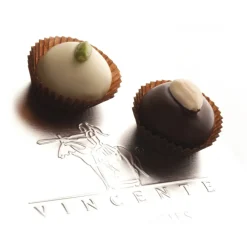 Vincente Delicacies Sweets-- Assortment of Classic Almond Cookies and with Sicilian Pistachios Covered with Chocolate - Luxor Box - Avvenice