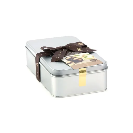 Vincente Delicacies Sweets-- Assortment of Classic Almond Cookies and with Sicilian Pistachios Covered with Chocolate - Luxor Box - Avvenice