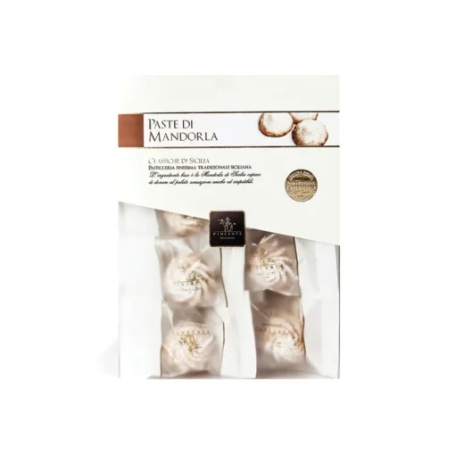 Vincente Delicacies Sweets-- Classic Almond Sicilian Cookies - Fine Pastry with Almonds in Crystal Box - Avvenice