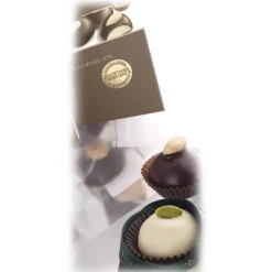 Vincente Delicacies Sweets-- Classic Almond Cookies Covered With 70% Extra-Dark Chocolate - Crystal Box - Avvenice